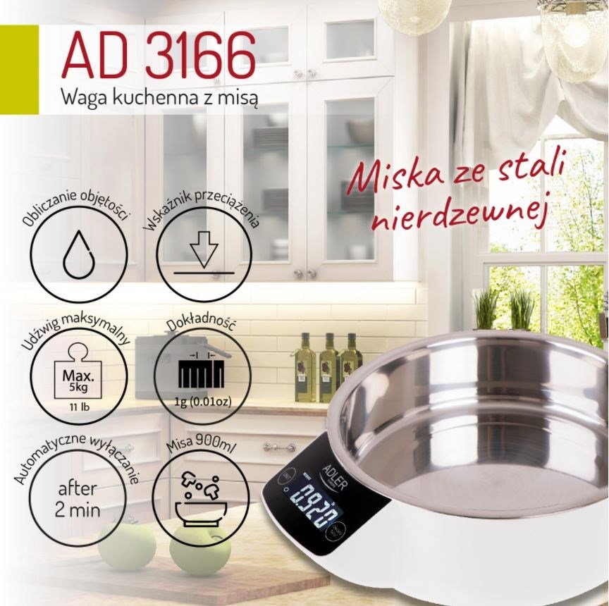 Adler AD 3166 elektronisk kkkenvgt #4