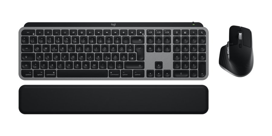 Logitech MX Keys S Combo for Mac tastatur Mus inkluderet Hjemme/kontor Bluetooth QWERTZ Tysk Gr� #3
