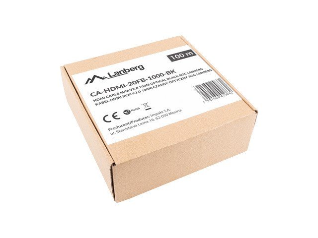 Lanberg CA-HDMI-20FB-1000-BK HDMI-kabel 100 m HDMI Type A (Standard) Sort, Slv #4