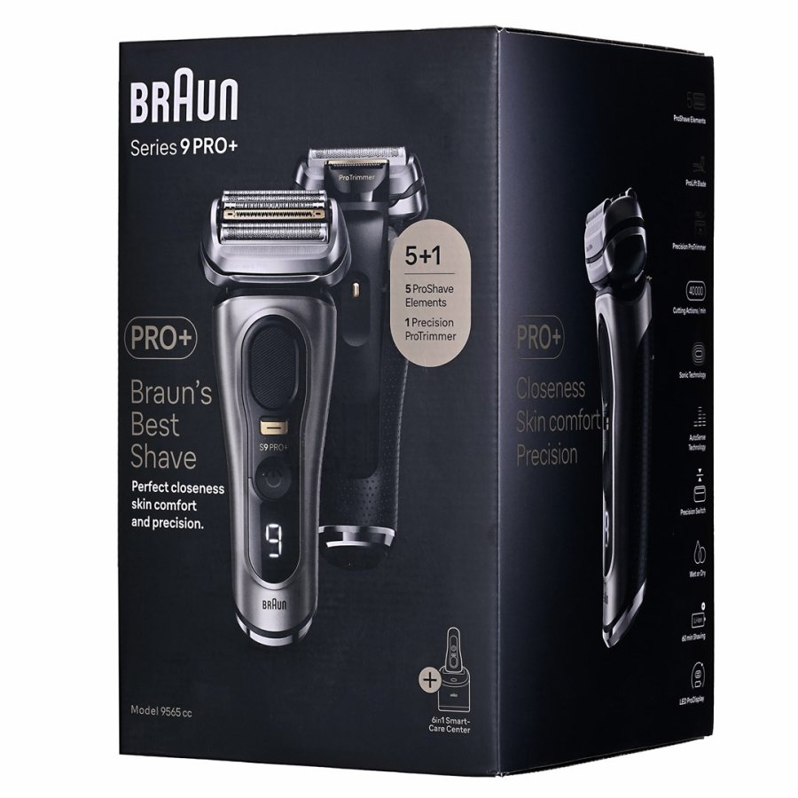 Braun Series 9 Pro+ 9565cc Wet & Dry Folie shaver Trimmer Metallic #16