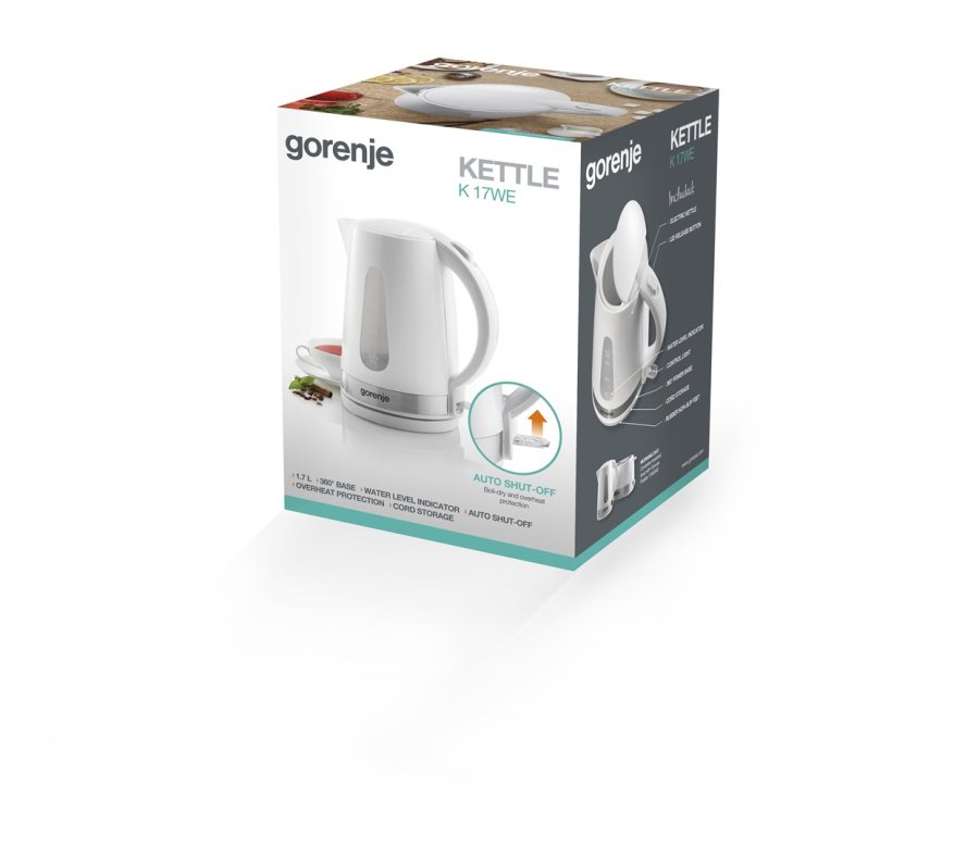 Gorenje K17WE elkedel 1,7 L 2200 W Hvid #7