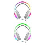 HEADPHONES DEFENDER ECLIPSE RGB WHITE #4