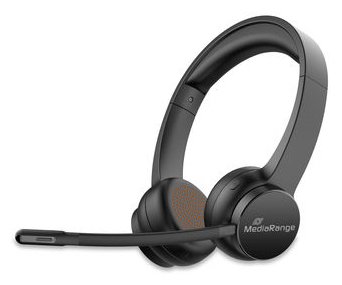 MediaRange Bluetooth ENC Stereo Headset 400mAh Akku schwarz #2