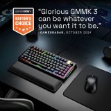 Glorious Gaming GMMK 3 PRO HE 75% Prebuilt tastatur Spil USB QWERTY US engelsk Sort #14