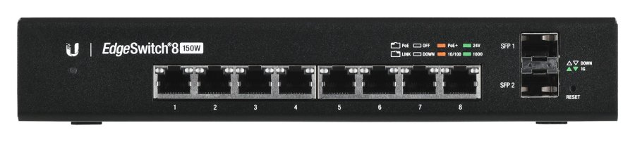 Ubiquiti EdgeSwitch 8 Administreret Gigabit Ethernet (10/100/1000) Strm over Ethernet (PoE) Sort #3