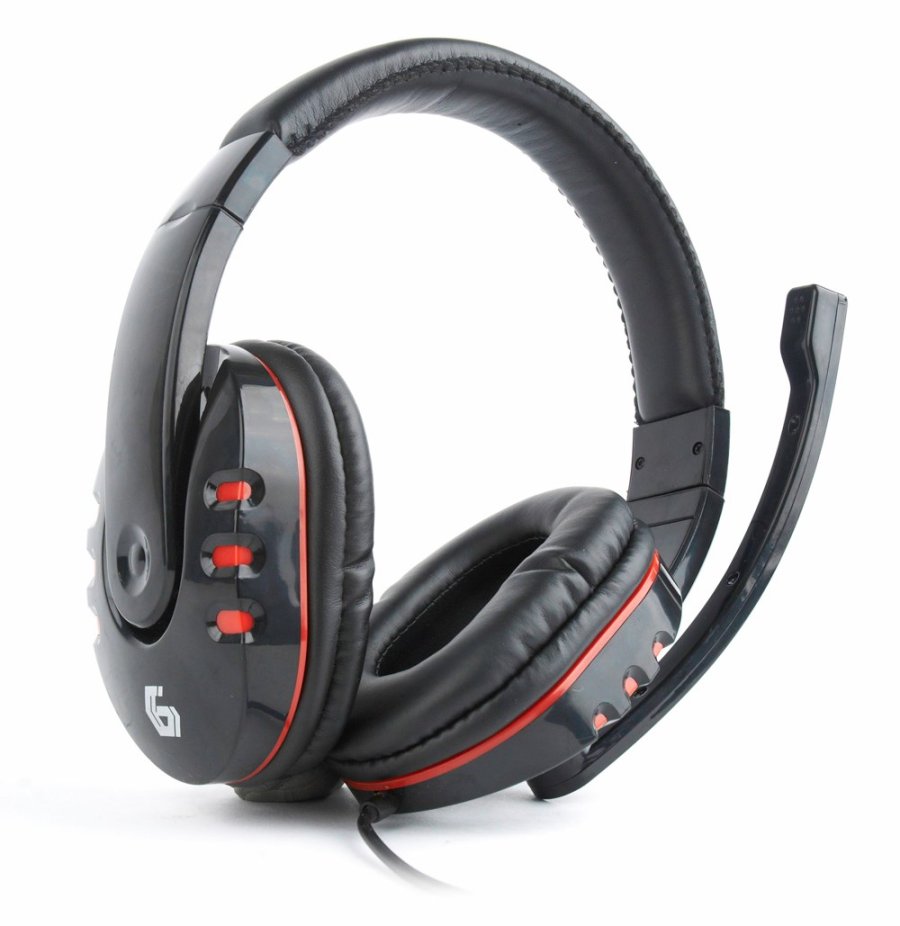 Gembird GHS-402 hovedtelefoner/headset Ledningsfrt Spil Sort #5