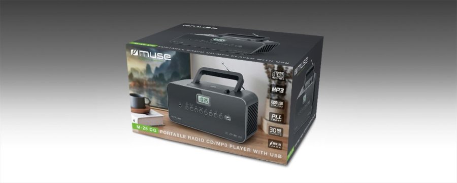 Muse M-28 DG CD-afspiller Brbar CD-afspiller Sort #4