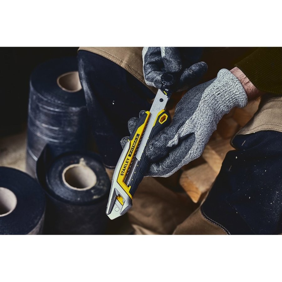 Stanley FMHT10592-0 hobbykniv Sort, Rustfrit stl, Gul Fast klingekniv #7