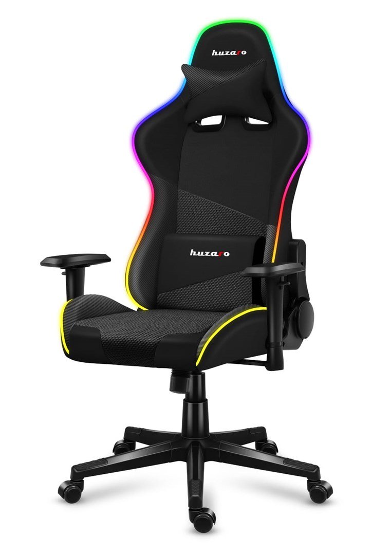 Huzaro Force 6.2 RGB PC gamingstol Spand (vugge) sde Sort #18