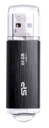 SILICON POWER Blaze B02	Pendrive USB-flashdrev 64 GB USB Type-A 3.2 Gen 1 (SP064GBUF3B02V1K) Sort #1