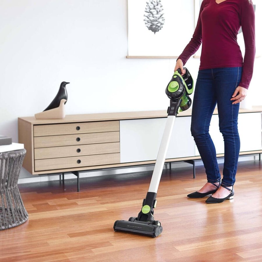Polti Forzaspira Slim SR110 2-in-1 stick vacuum Batteri Dry HEPA Posels Sort, Lime, Metallic #10