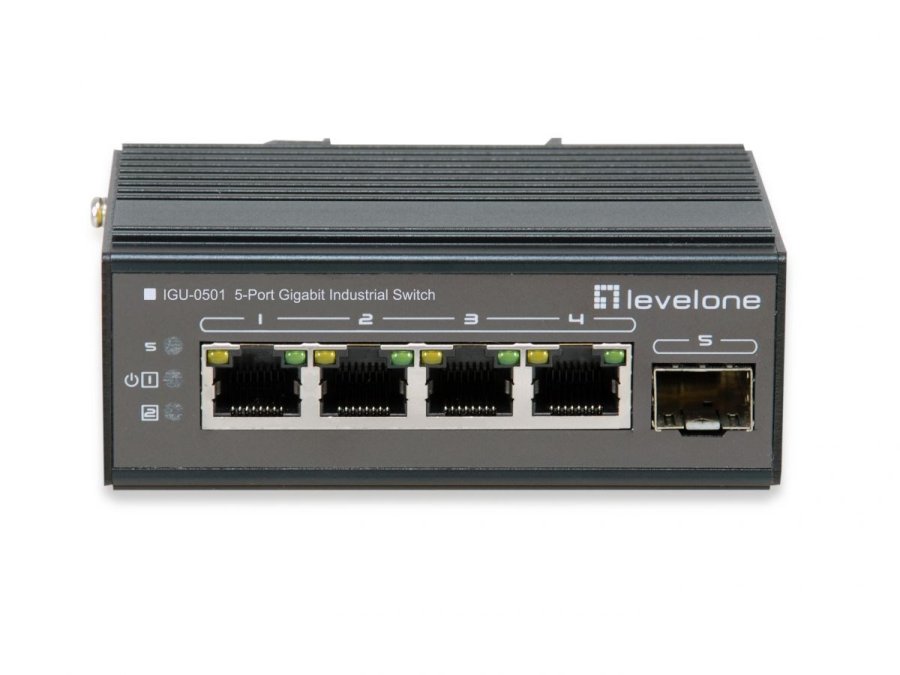 LevelOne IGU-0501 netv�rksswitch Gigabit Ethernet (10/100/1000) Sort #1