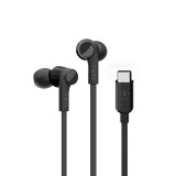 Belkin ROCKSTAR Hovedtelefoner Ledningsfrt I rerne Opkald/musik USB Type-C Sort #1