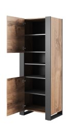 WOOD bogreol 65x40x170,5 egetr wotan + antracit #4