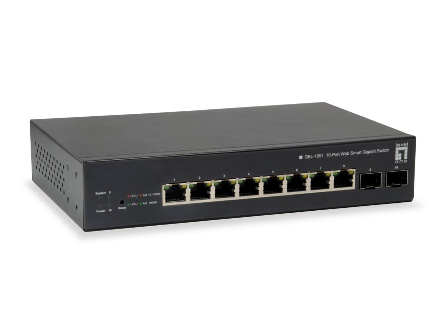 LevelOne GEP-1051 netv�rksswitch Administreret L2/L3/L4 Gigabit Ethernet (10/100/1000) Str�m over Ethernet (PoE) Sort #1