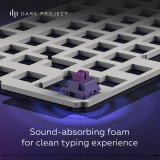 Dark Project ALU87B Celestial, G3MS Voidstone Switch, UK/DE/AT/ES/IT/FI/NO/SE/DK tastatur Spil USB QWERTZ Dansk, Engelsk, Tysk, Italiensk, Nordisk, Norsk, Spansk, Svensk, UK engelsk Lilla #19