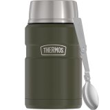 Thermosflaske til mad 710 ml med sammenklappelig ske og kop THERMOS - militrgrn #1