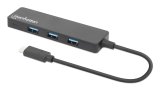 Manhattan 164924 interface hub USB 3.2 Gen 1 (3.1 Gen 1) Type-C 5000 Mbit/s Sort #3