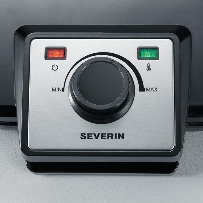 Severin WA 2106 vaffeljern 2 vaffel/vafler 1200 W Sort #4