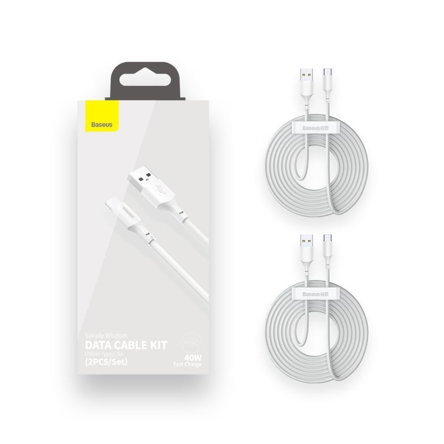 Baseus TZCATZJ-02 USB-kabel 1,5 m USB A USB C Hvid #1
