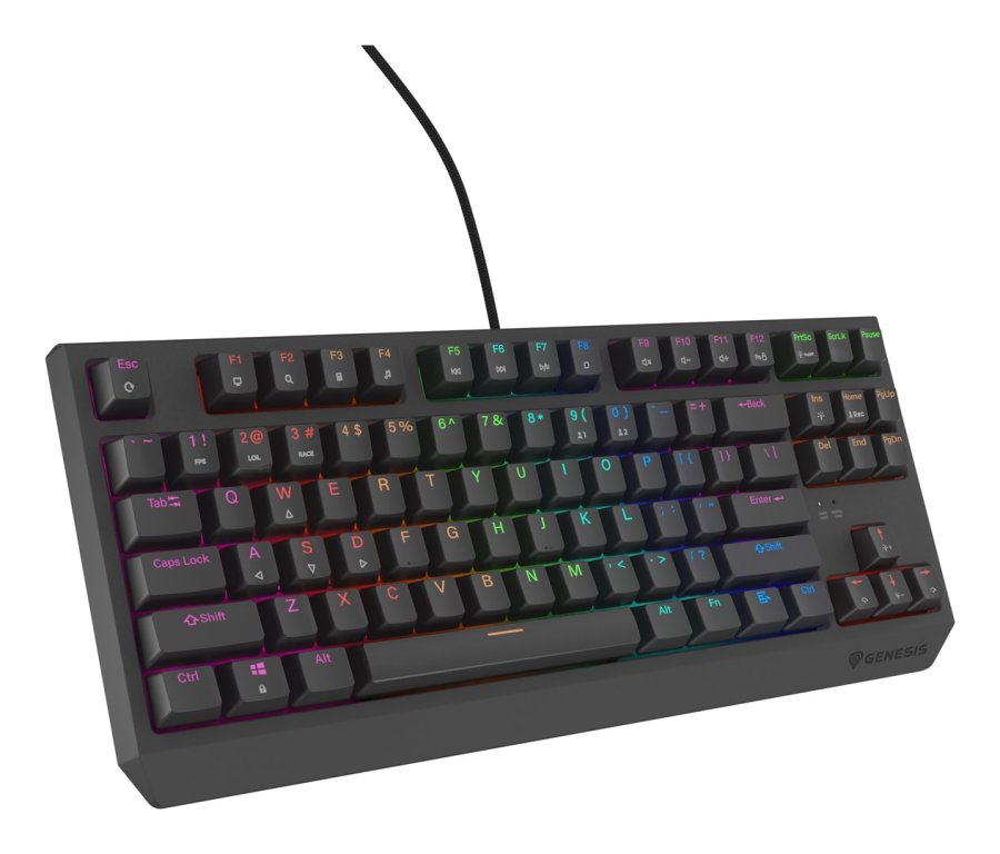 GENESIS Thor 230 TKL Lite tastatur Spil USB QWERTY Engelsk Sort #16