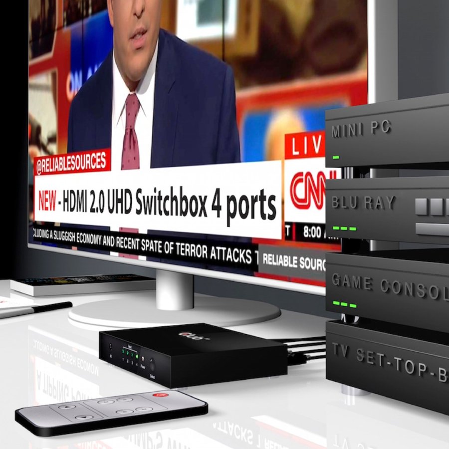CLUB3D HDMI 2.0 UHD SwitchBox 4 Ports #13