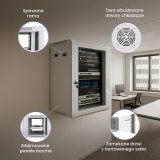 Extralink 18U 600X600 WALL-MOUNTED RACKMOUNT CABINET GRAY Vgmonteret stativ Gr #10