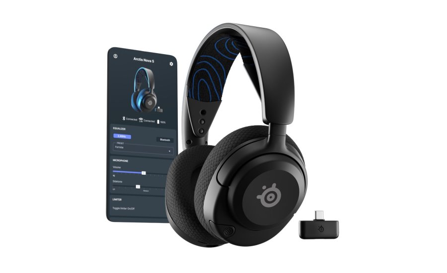 Steelseries Arctis Nova 5P Wireless Headset Trdls Spil USB Type-C Bluetooth Sort #6