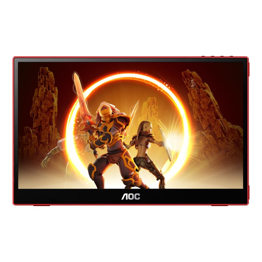 AOC 16G3 Brbart tv og skrm Brbar skrm Sort, Rd 39,6 cm (15.6