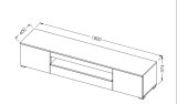 Cama R VIVA BI/BI+CZ TV stativ & underholdningscenter 1 skuffe(r) #3