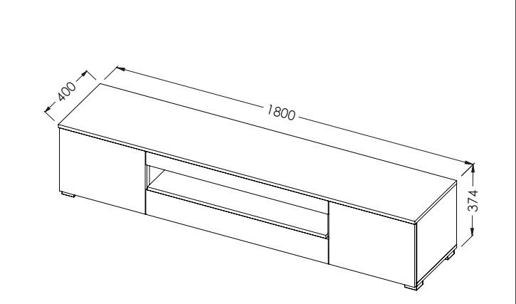 Cama R VIVA BI/BI+CZ TV stativ & underholdningscenter 1 skuffe(r) #3