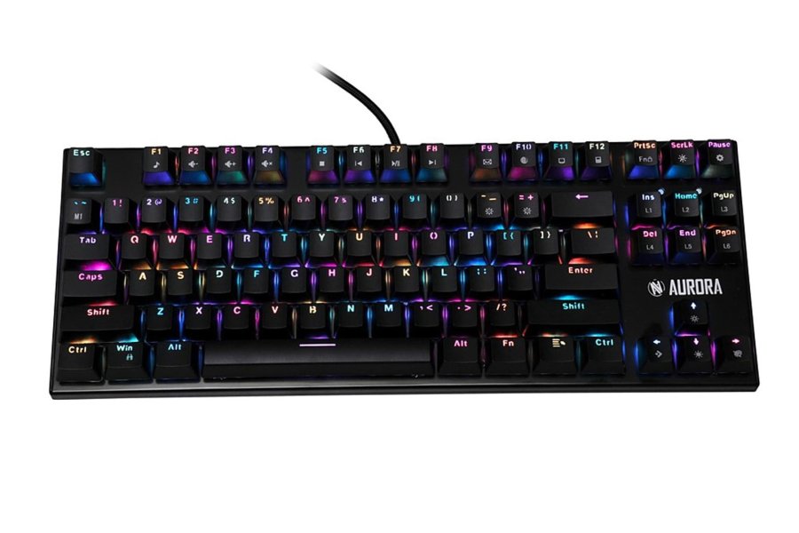 iBox IKGMK2R tastatur Spil USB QWERTY US engelsk Sort #38