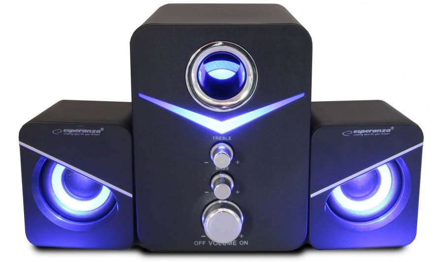 Esperanza EP153 USB 2.1 hjttalerst 6 W Sort #3