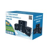 Esperanza EP153 USB 2.1 hjttalerst 6 W Sort #2