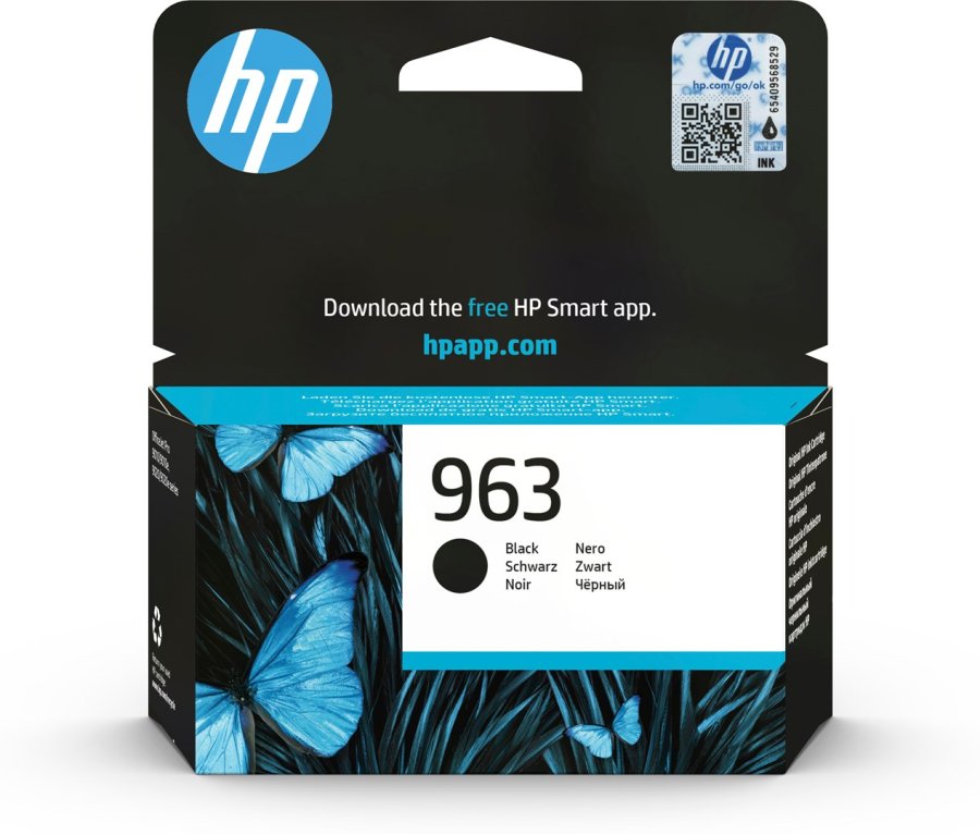 HP 963 Original Ink-blkpatron, sort #1