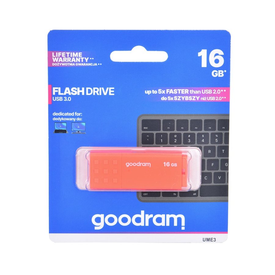 Goodram UME3-0160O0R1 USB-ngle 16 GB USB Type-A 3.2 Gen 1 (3.1 Gen 1) Orange #1