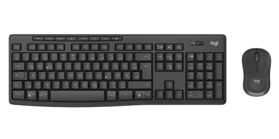 Logitech 920-012065 tastatur Mus inkluderet Kontor RF trdls + Bluetooth QWERTZ Tysk Grafit #5