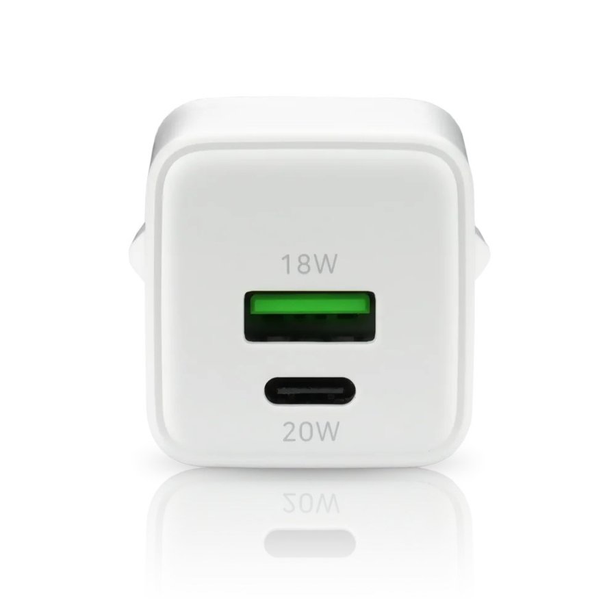 Charger 1 x USB, 1 x USB-C Quick Charge 3.0 20W white #2