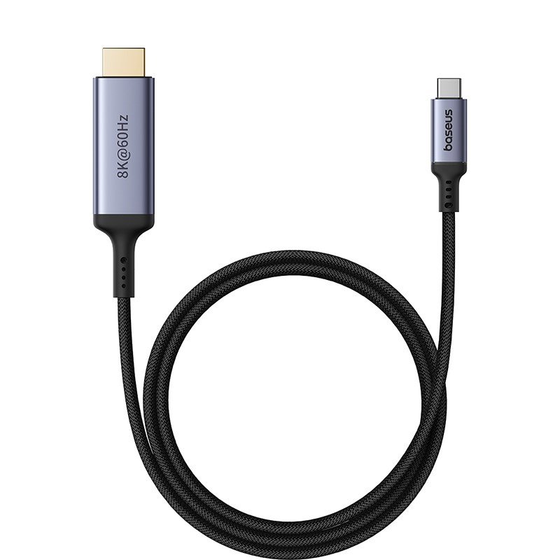 Baseus High Definition Series Fleksibelt USB C til HDMI8K-kabel 1,5 m Sort #1