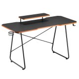 Gaming desk with monitor shelf NanoRS, 50kg max, height 850mm, black, RS170 #2