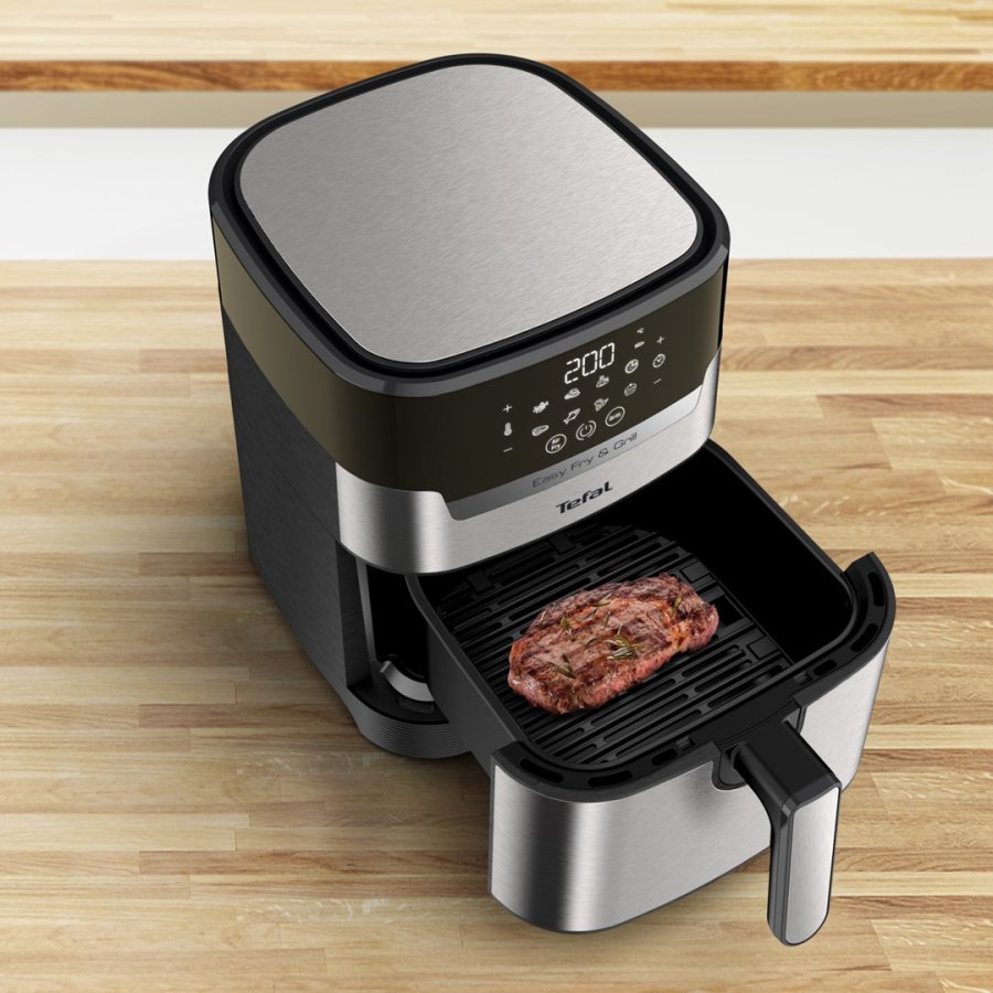 Tefal Easy Fry & Grill EY505D Enkelt 4,2 L Enkeltstende 1550 W Varmluftsteger Rustfrit stl #3