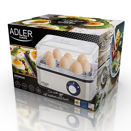 Adler AD 4486 ggekoger 8 g 800 W Sort, Satin stl, Transparent #6