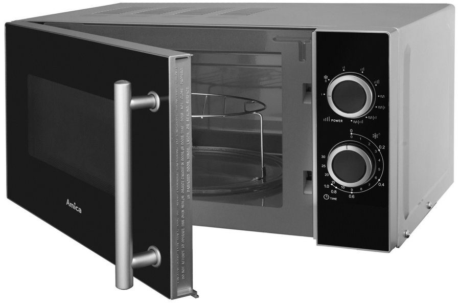 Amica AMGF20M1GS mikroblgeovn Bordplade Grill mikroovn 20 L 700 W Sort, Slv #5
