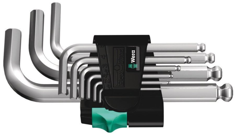 Wera 05133163001 unbrako ngle L-formet unbrakongle Metric 9 stk #1
