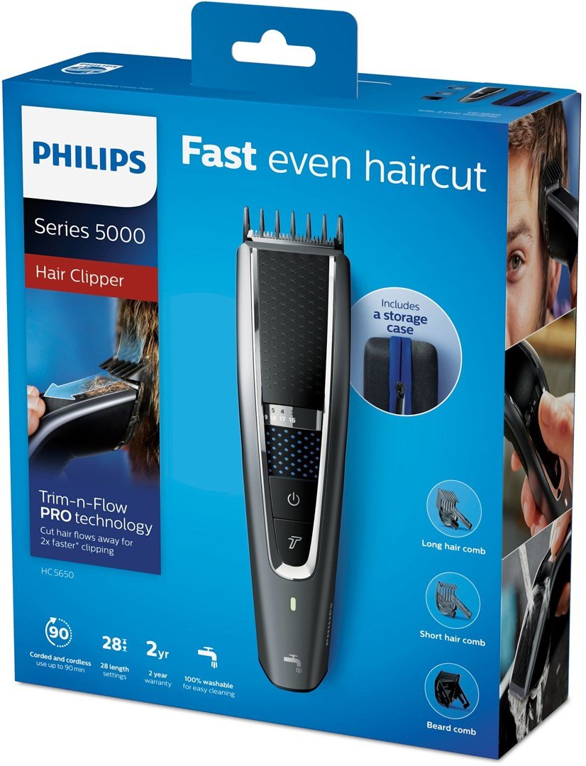 Philips 5000 series Hairclipper series 5000 HC5650/15 Vaskbar hrklipper #4