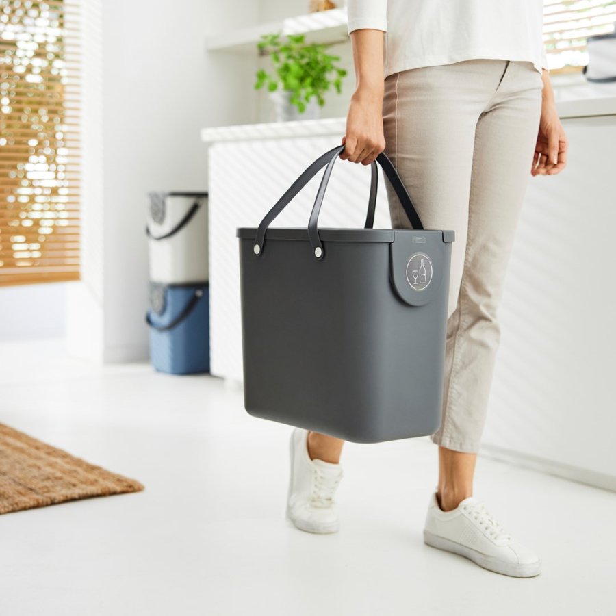 ROTHO Albula Anthracite - beholder til affaldssortering - 25l #3