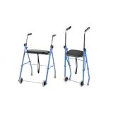 To-hjulet rehabiliteringshjlpemiddel - rollator Bl sort #3