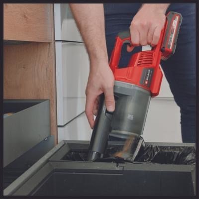 Einhell TE-SV 18 Li-Solo 2-i-1 stangstvsuger Batteri Dry Posels Sort, Rd #34