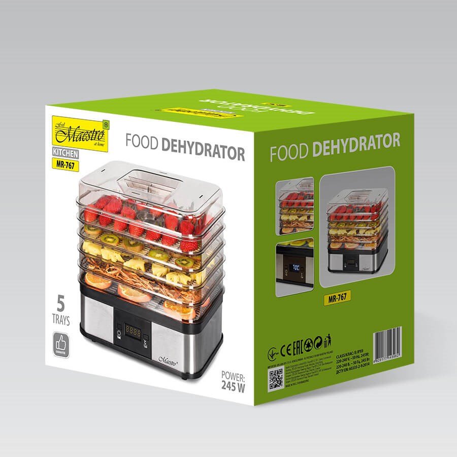 MAESTRO MR-767 Svampe og frugt dehydrator #7