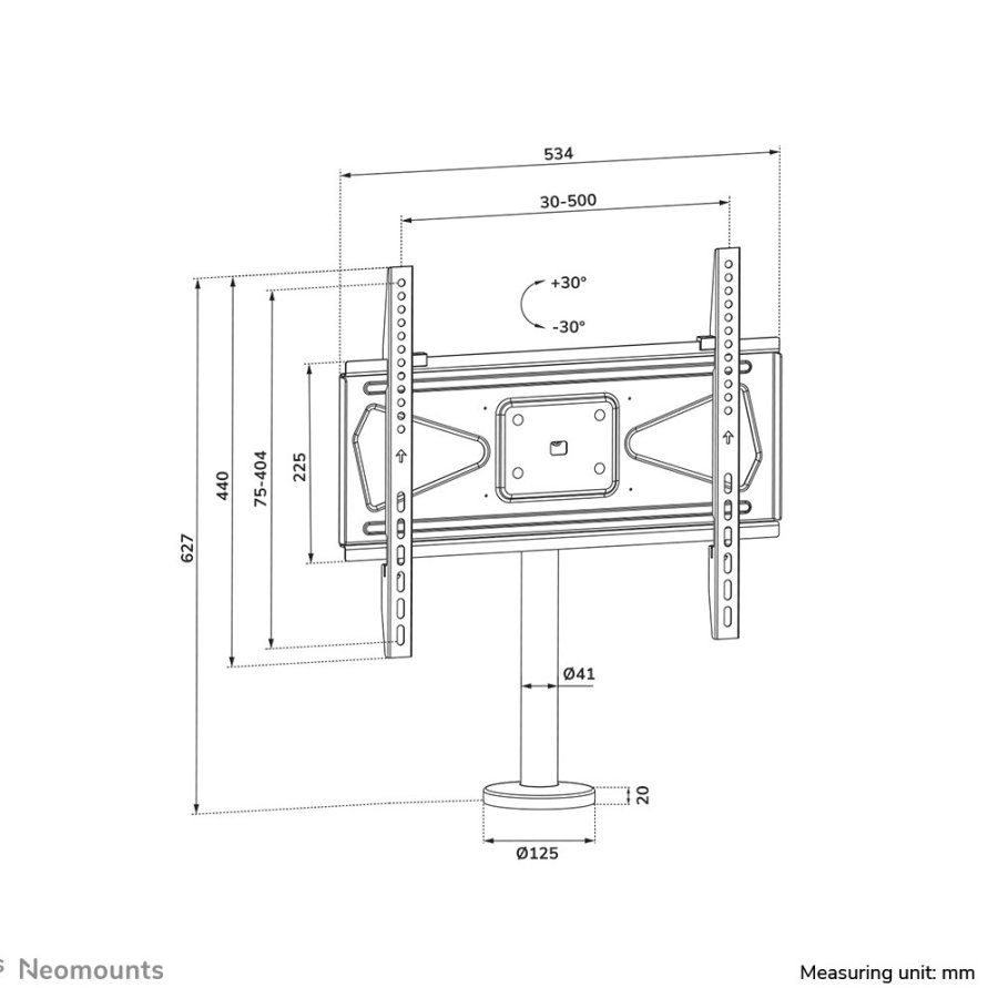 Neomounts DS42-430BL14 tv-beslag 139,7 cm (55